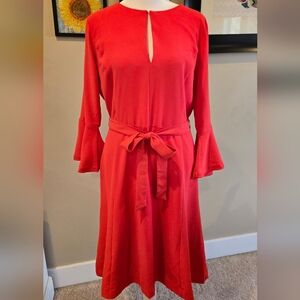 Ann Taylor Scarlet Long Sleeve Dress